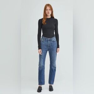 ACNE STUDIOS Bla Konst Made in Italy Log Indigo Denim Jeans